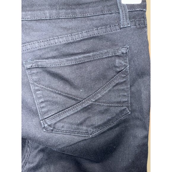 NYDJ NOT YOUR DAUGHTERS Jeans Lift Tuck Crop Capri Women 10P 34X18 Black USA - Picture 8 of 13